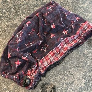 Patriotic Stars and Plaid Scrub hat